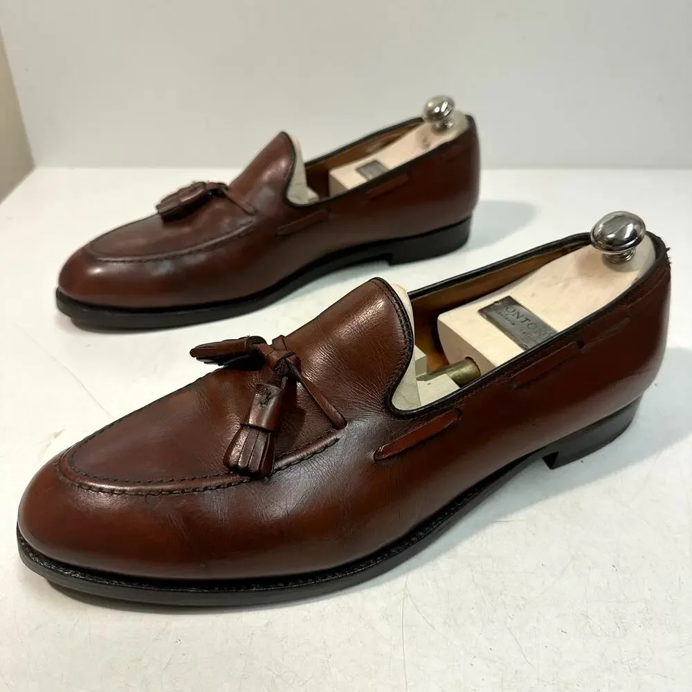 FULLY RESOLED Alden 662 Tassel Moccasin Loafer (Burnished Tan Calf) USA 12 A/C